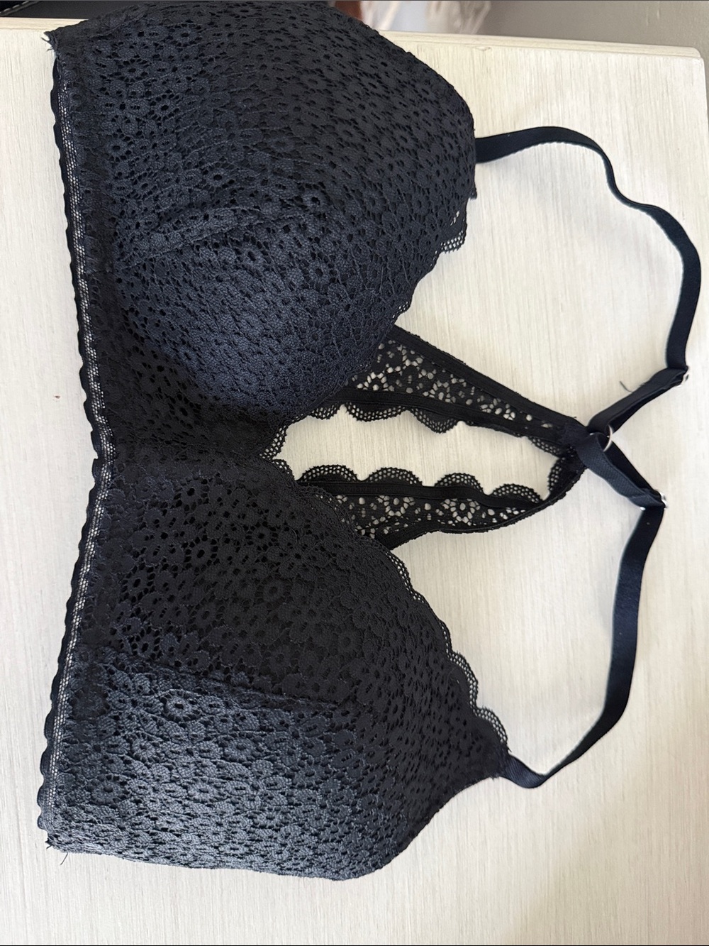 aerie Black Lace Racerback Bralette
